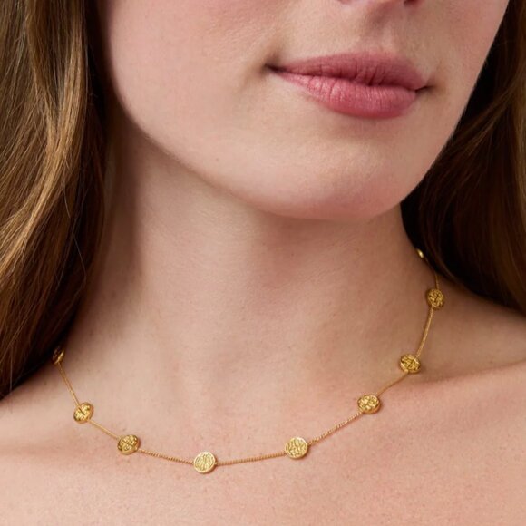 NWT Julie Vos Valencia Delicate Station Necklace - Picture 1 of 3
